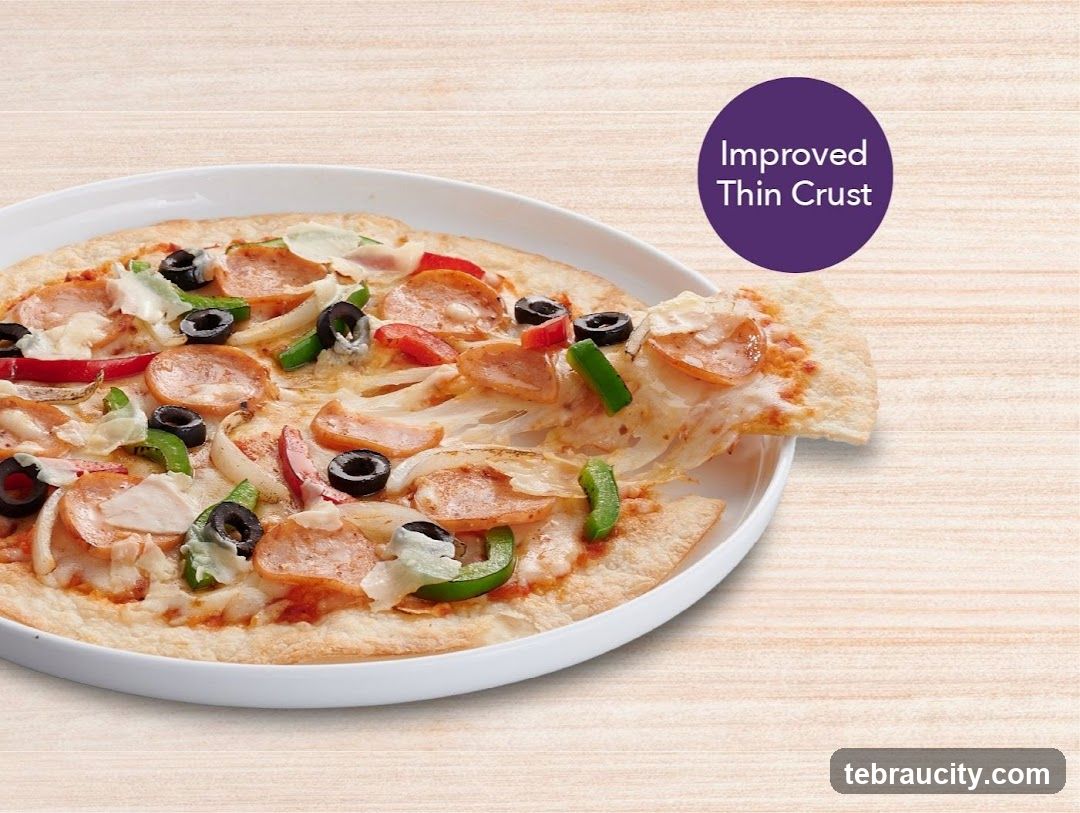 Pizza with Improved Thin Crust