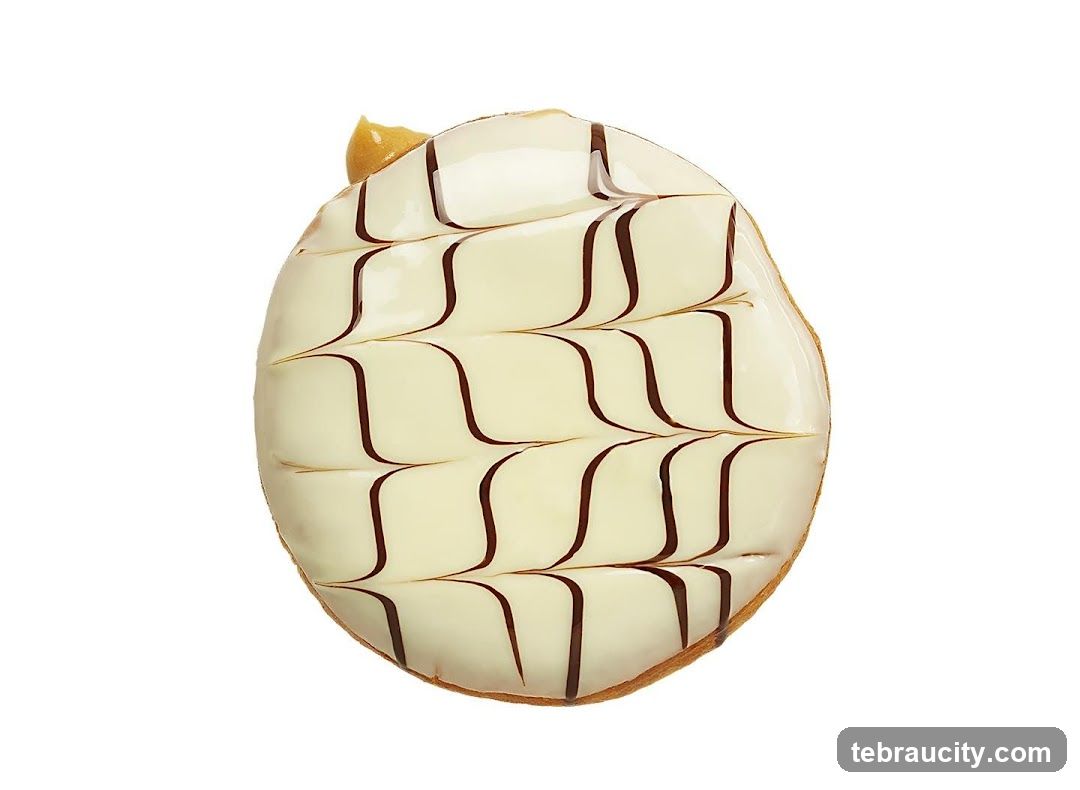 White Chocolate Drizzle Pastry