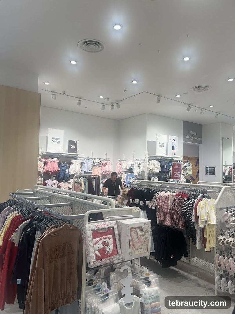 Interior of children's clothing store
