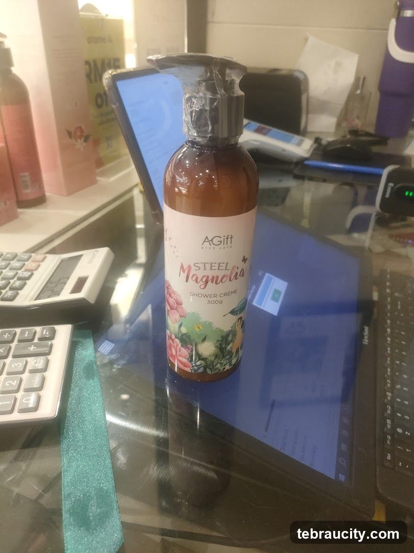 Shower Creme on Counter
