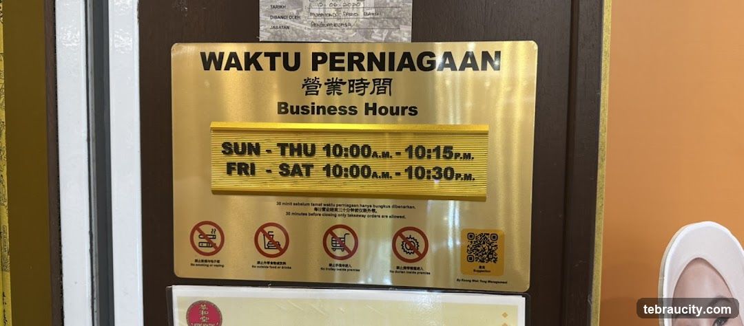 Business Hours Sign