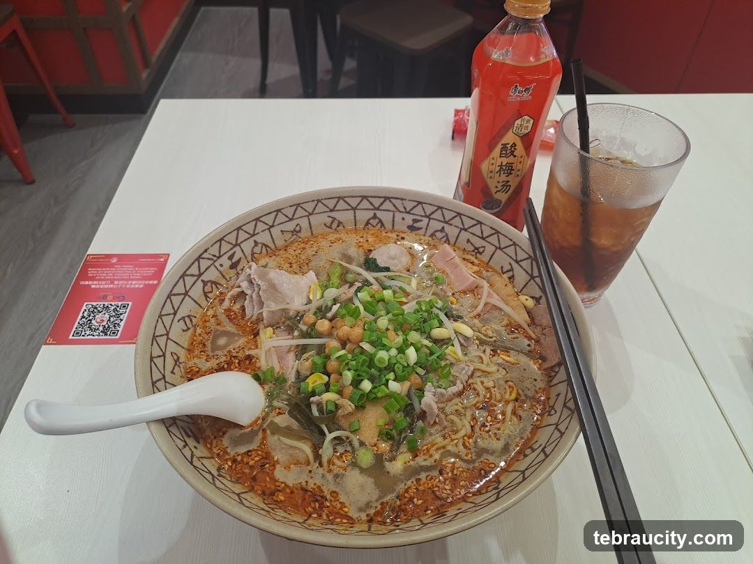 Noodle Soup with Drink