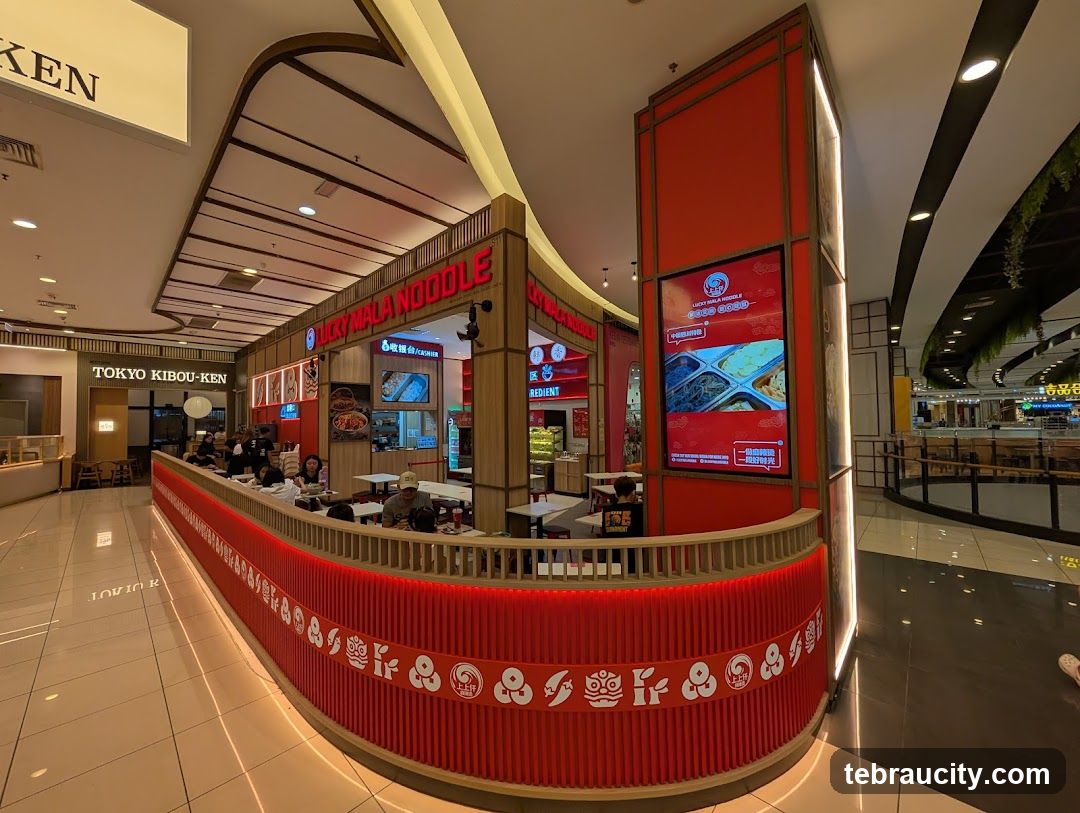 Food court with noodle shop