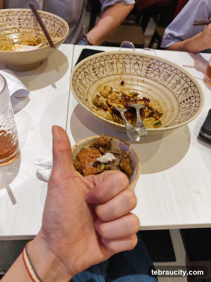 Meal with a Thumbs Up