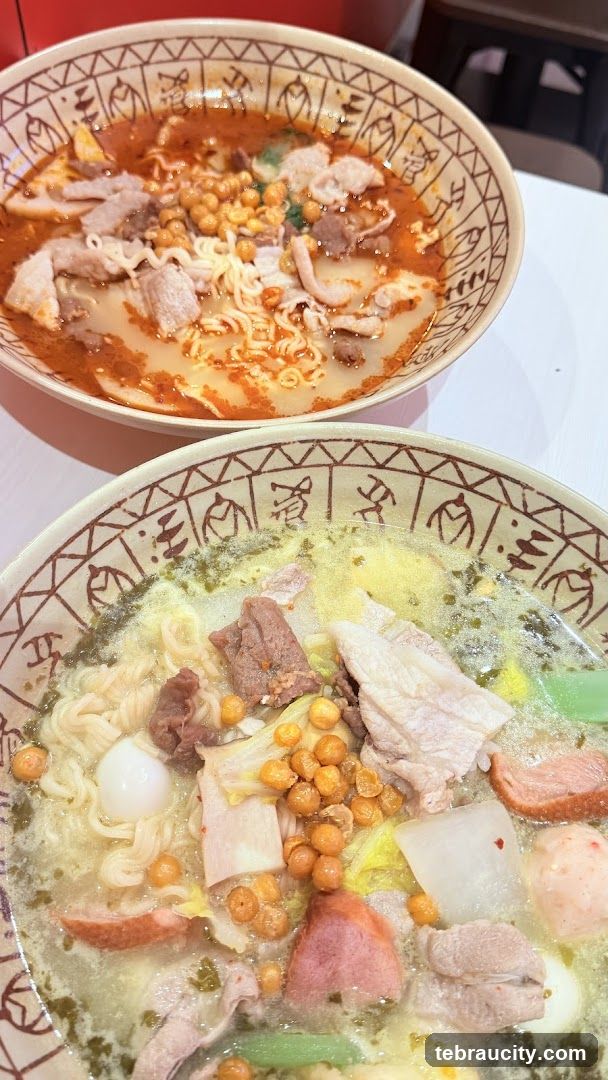 Two Bowls of Noodle Soup