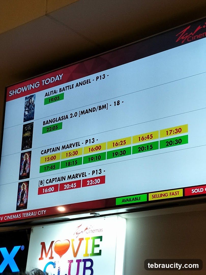 Showing Today