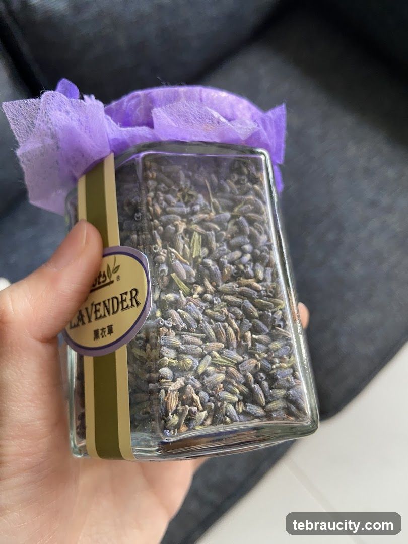 Jar of Dried Lavender
