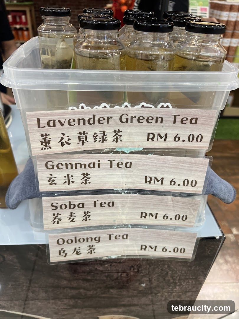 Tea Menu