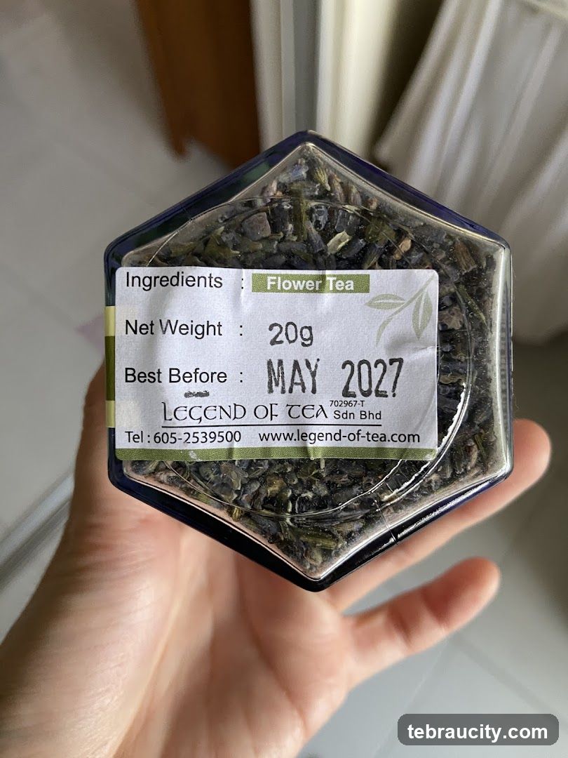Flower Tea Product Label