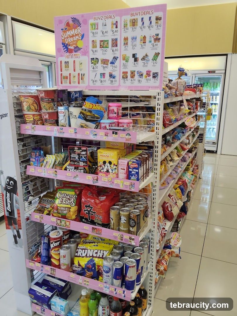 Convenience Store Aisles with Deals