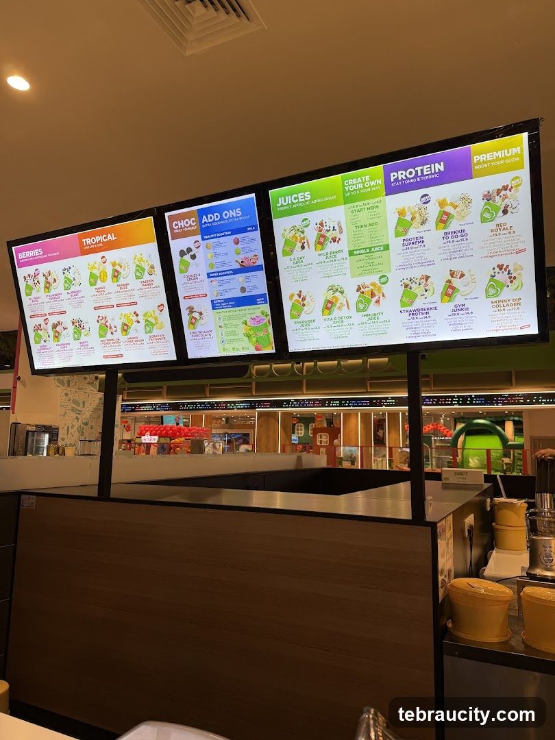Juice Menu