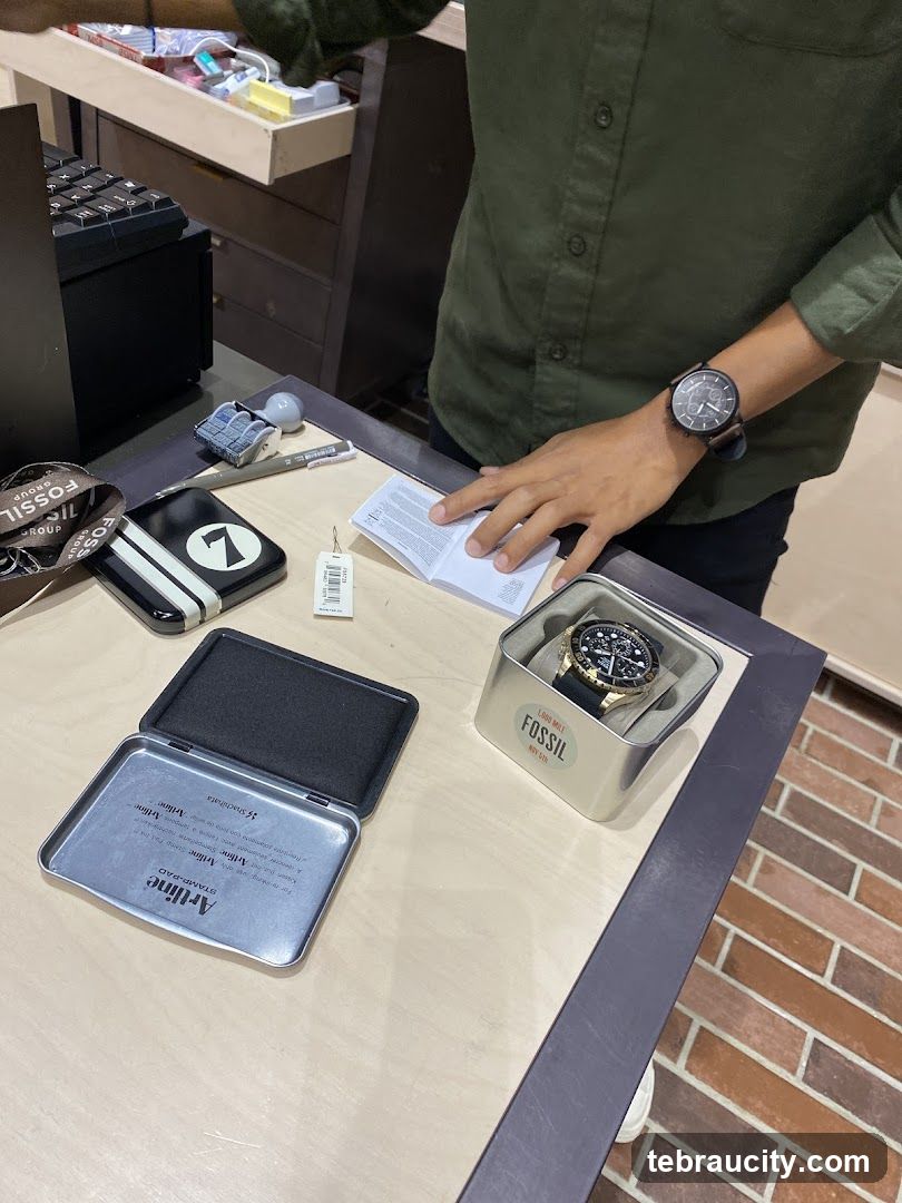 Fossil Watch Display