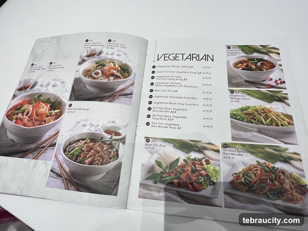 Vegetarian Menu