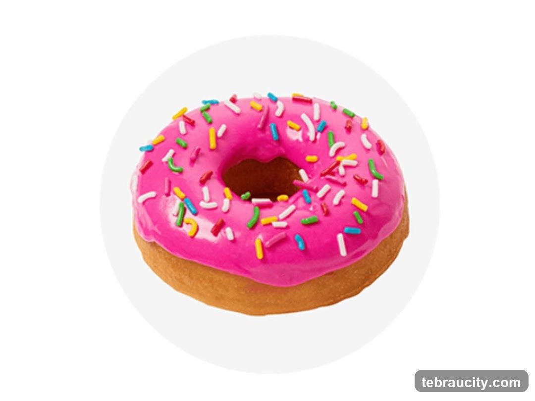 Pink Frosted Donut with Sprinkles