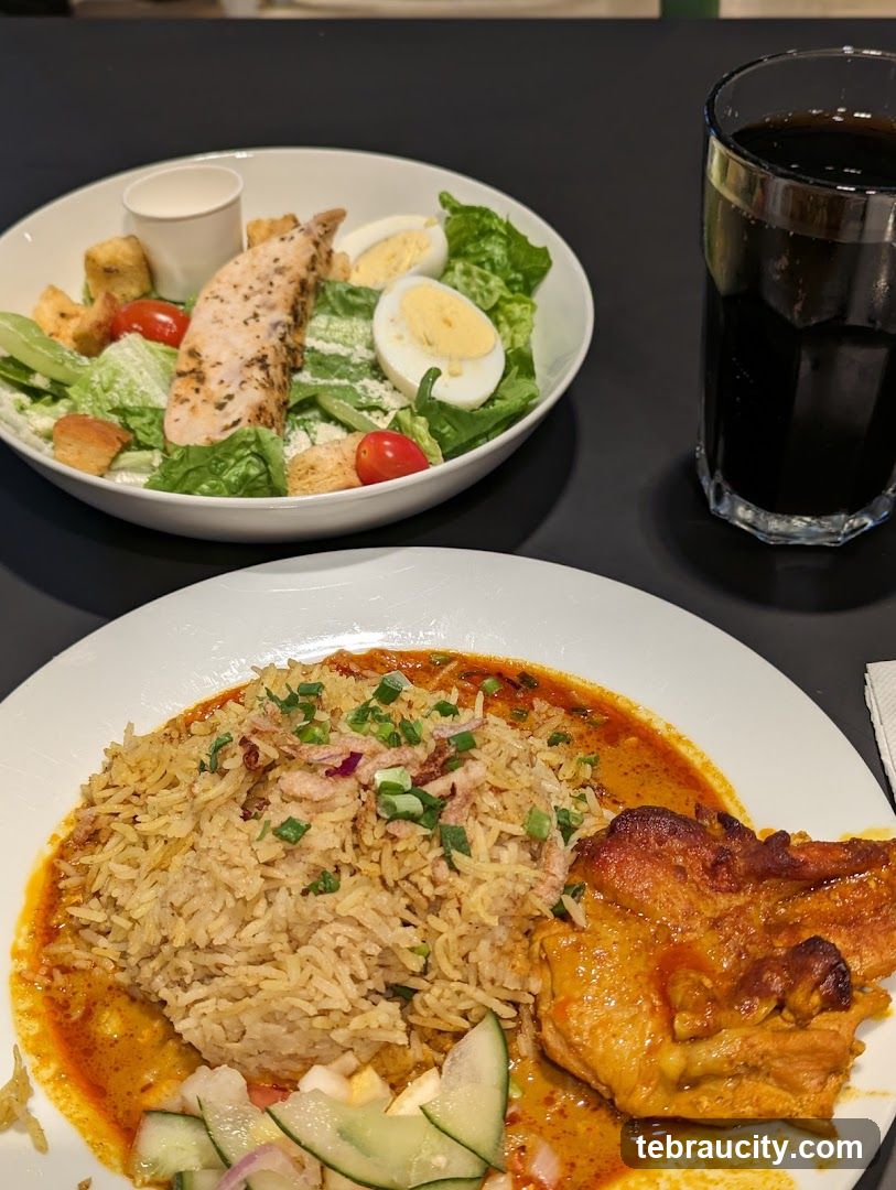 Chicken and Rice with Salad