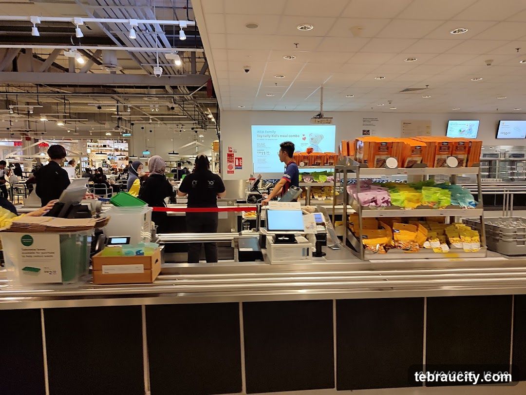 Checkout Area with Packaged Goods