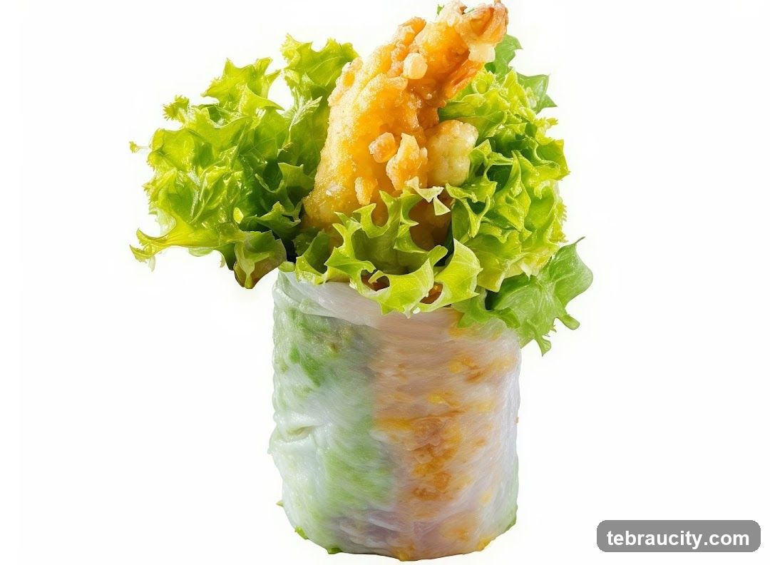 Shrimp and Lettuce Roll
