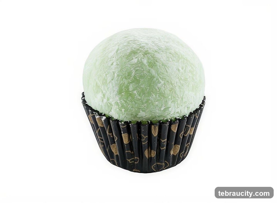 Green coconut truffle
