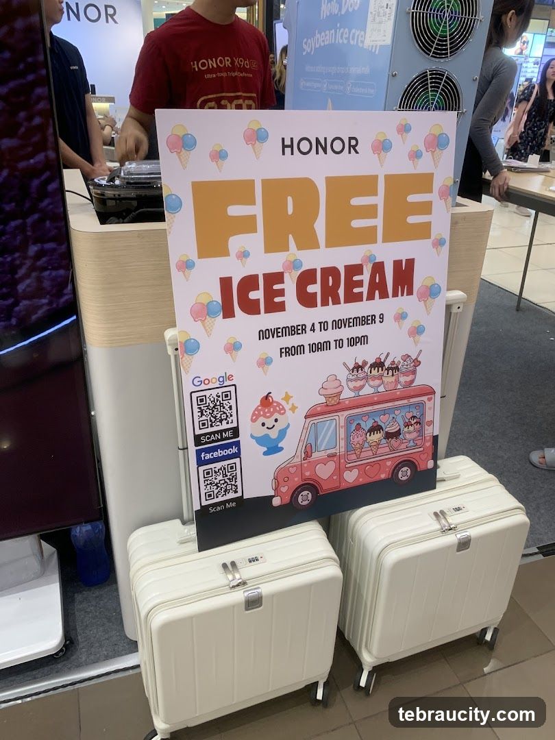 HONOR Free Ice Cream Promotion