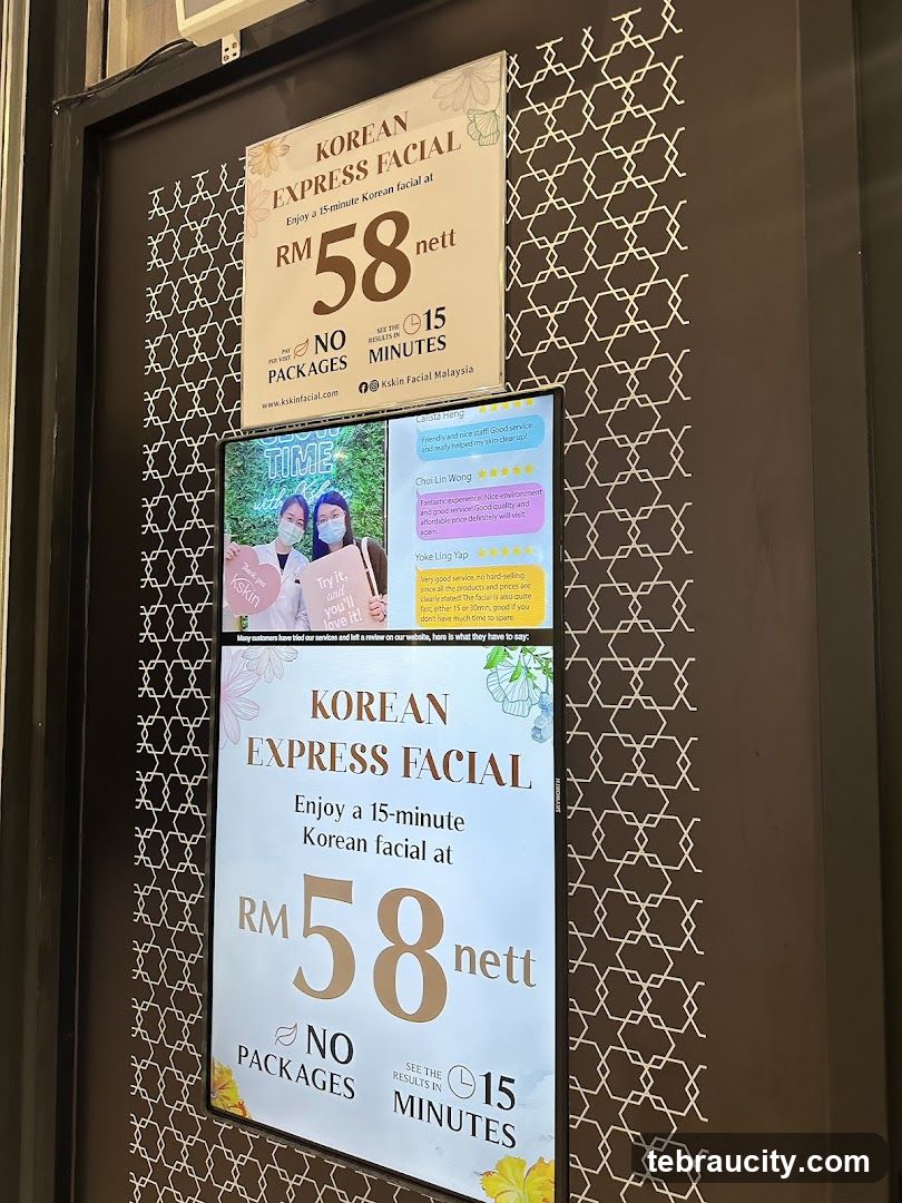 Korean Express Facial Advertisement