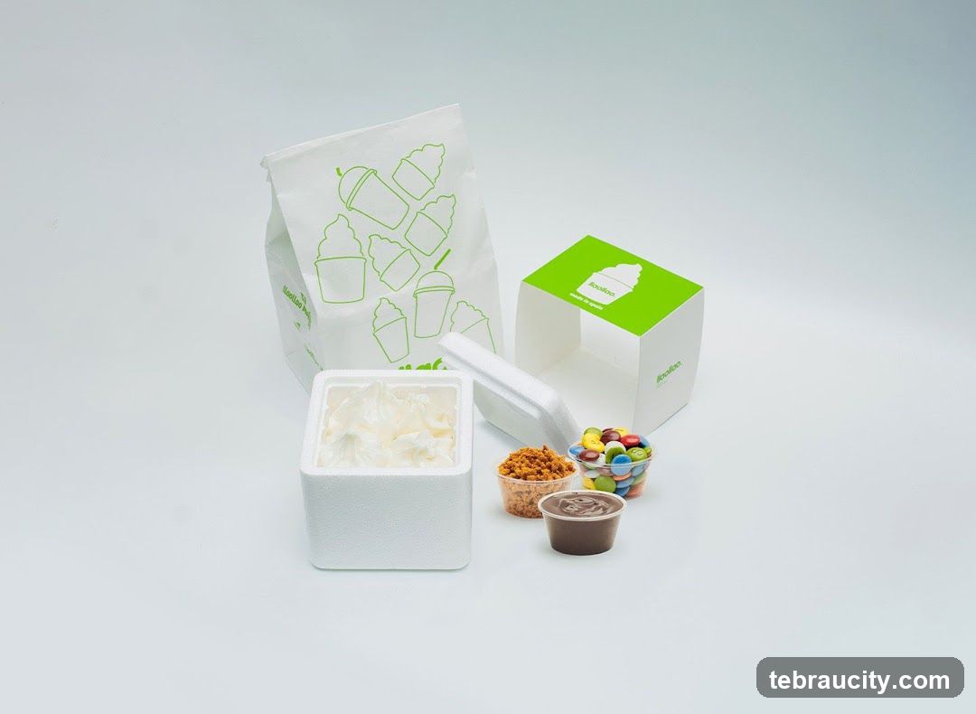Ice Cream Toppings and Packaging