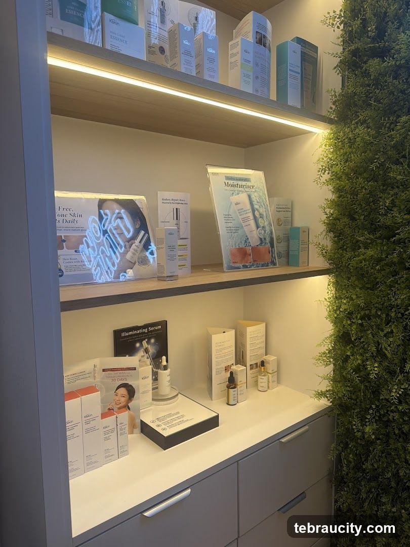 Skincare Products Display