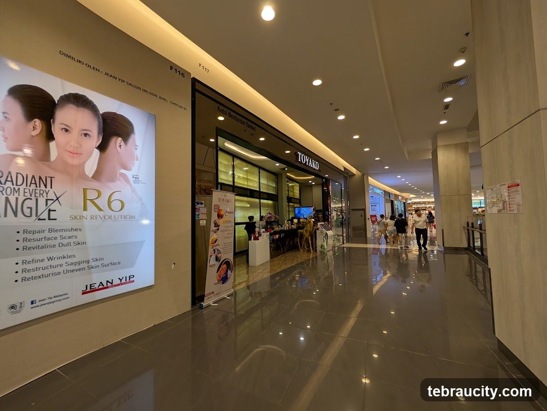 Mall Interior with Shops