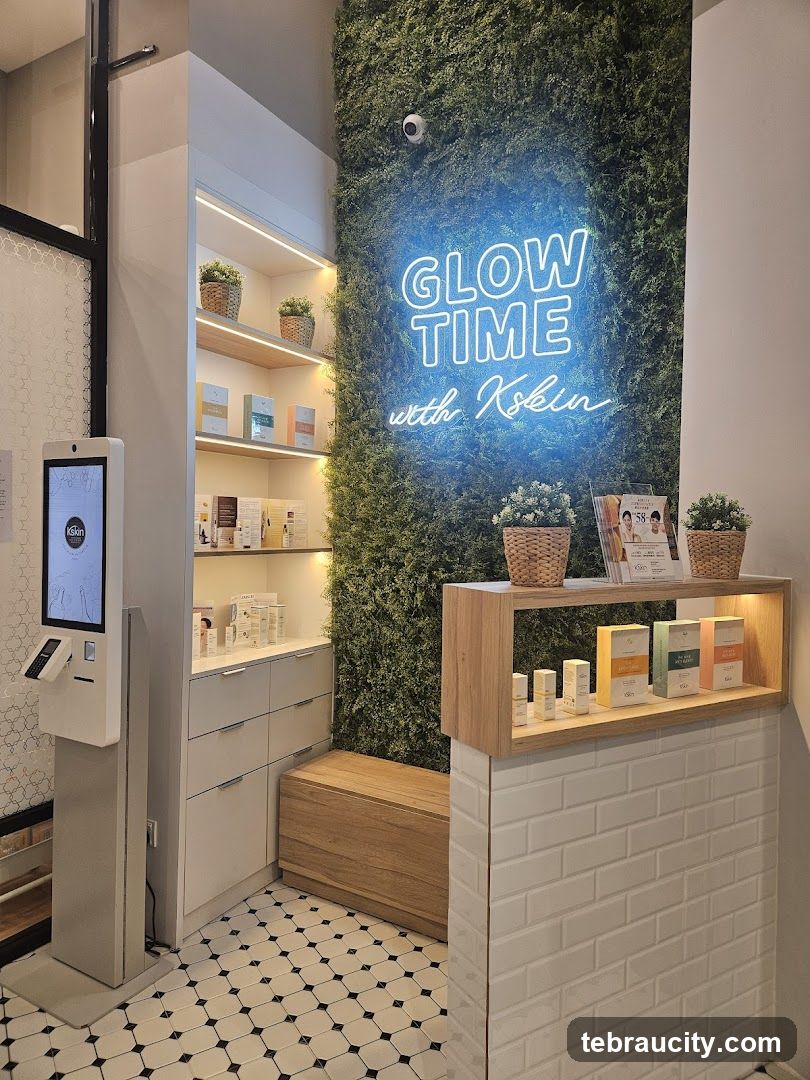 Interior of a modern beauty store