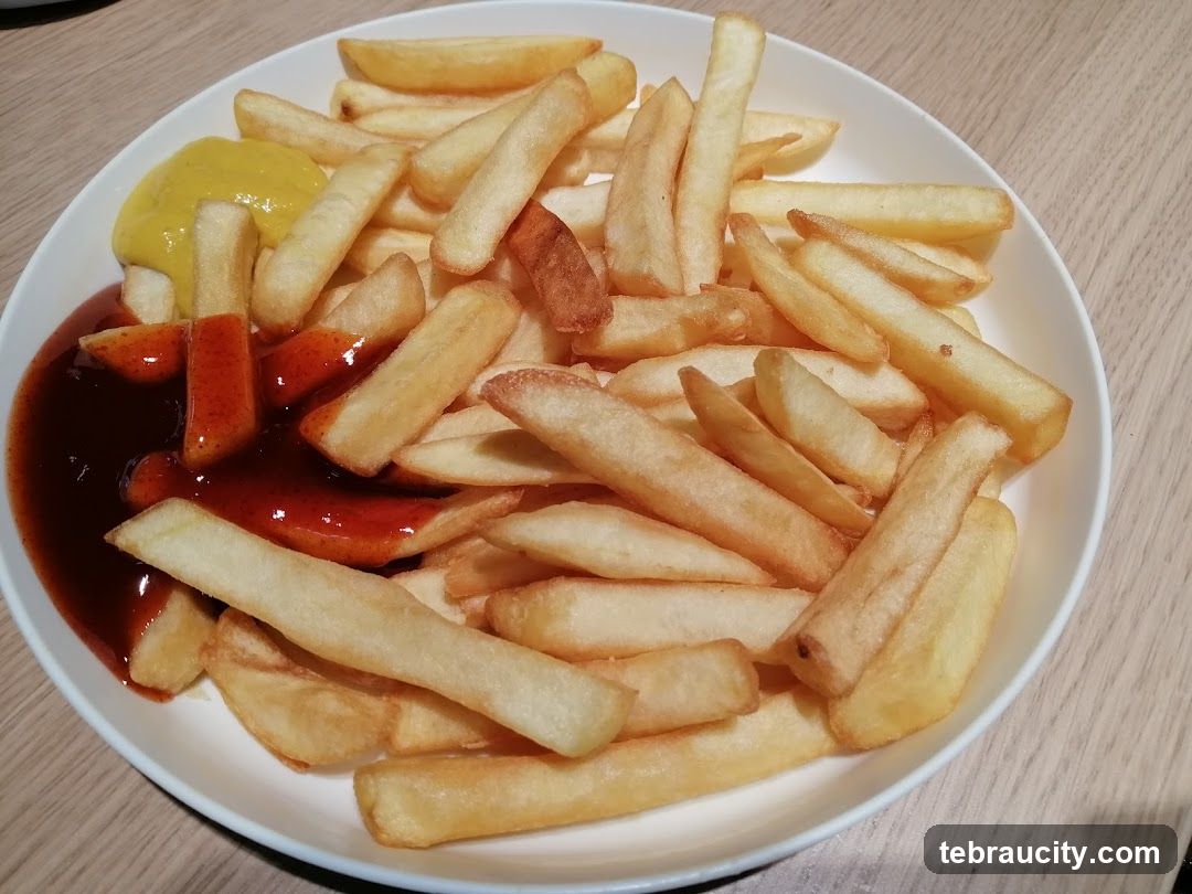 French Fries with Ketchup and Mustard
