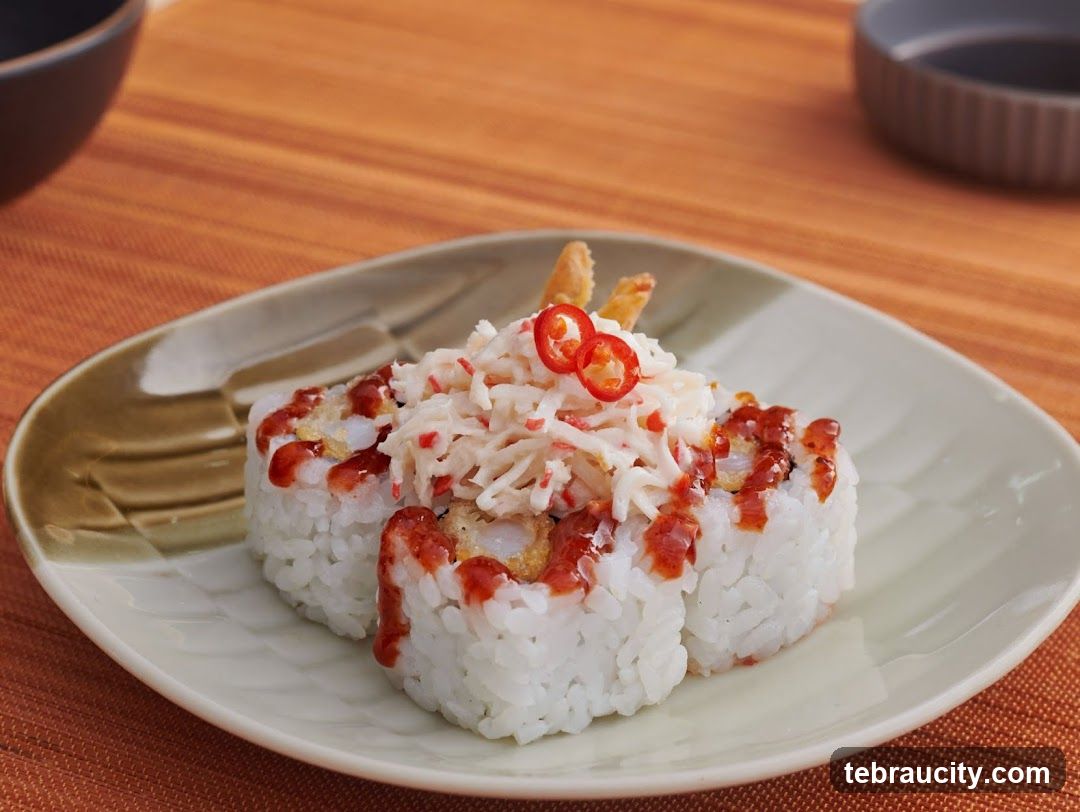 Sushi Rolls with Crab and Chili
