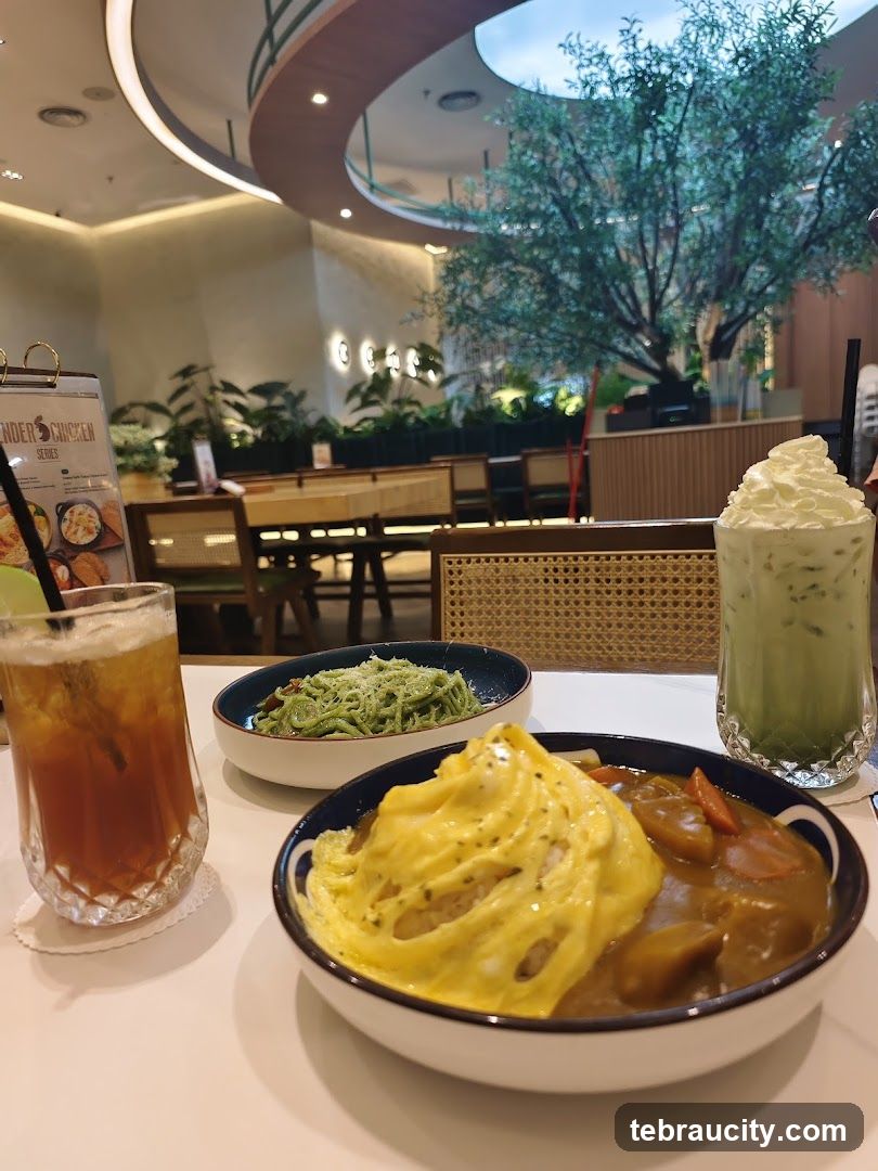 Restaurant Interior with Food
