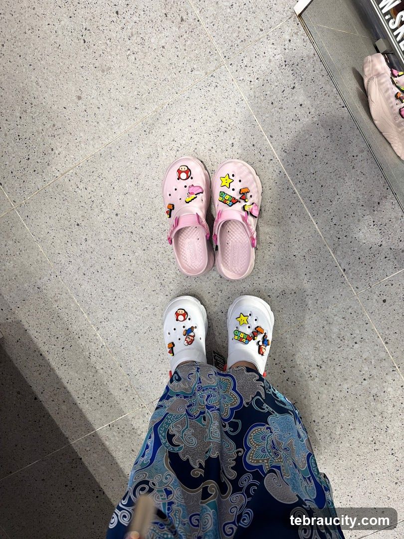 Mario-themed Crocs