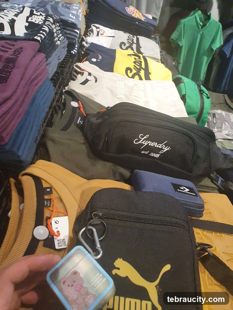 Clothing and Accessories Display