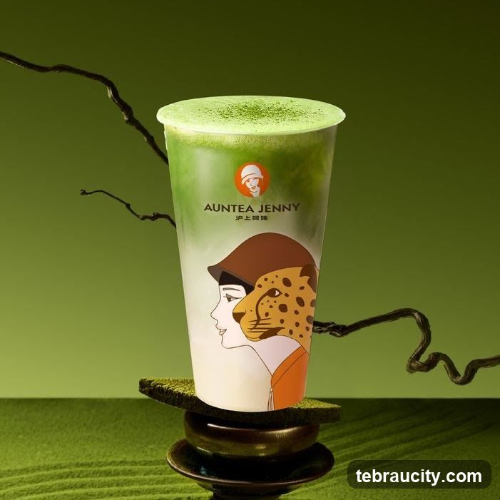 Matcha Drink with Branding