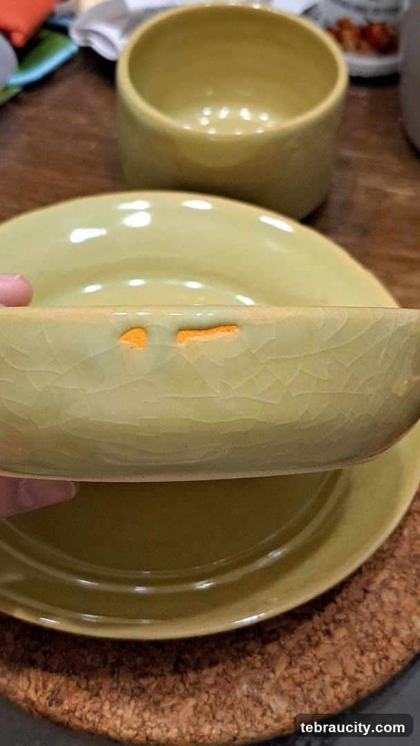 Yellow Ceramic Bowl and Plate