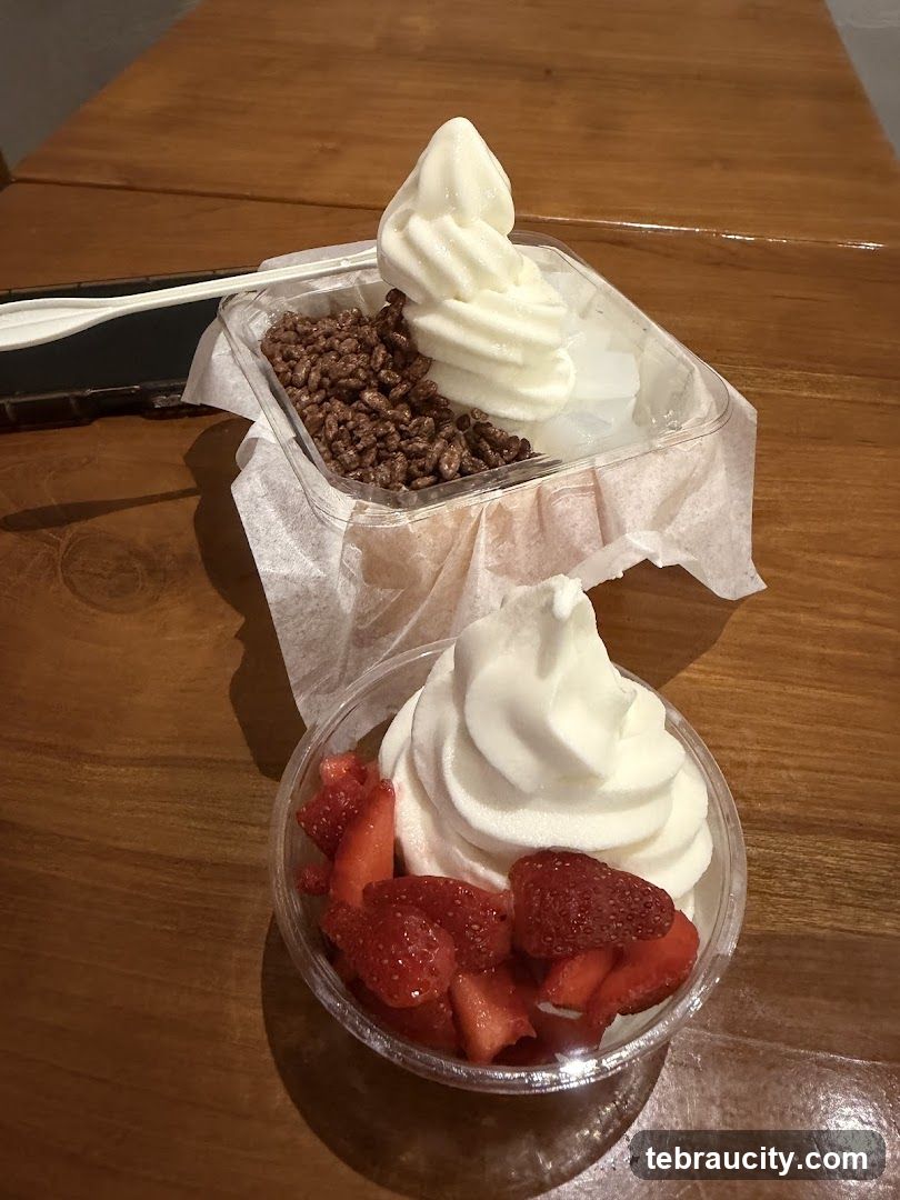 Soft Serve Ice Cream with Toppings
