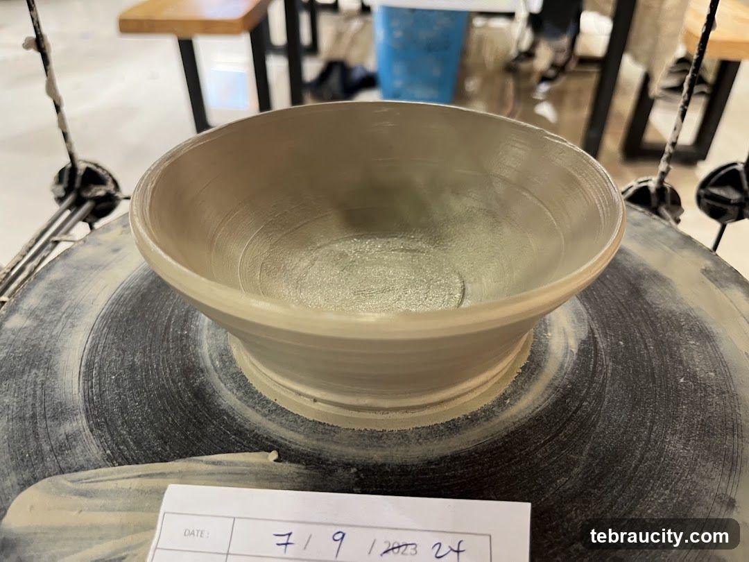 Pottery Bowl on Wheel