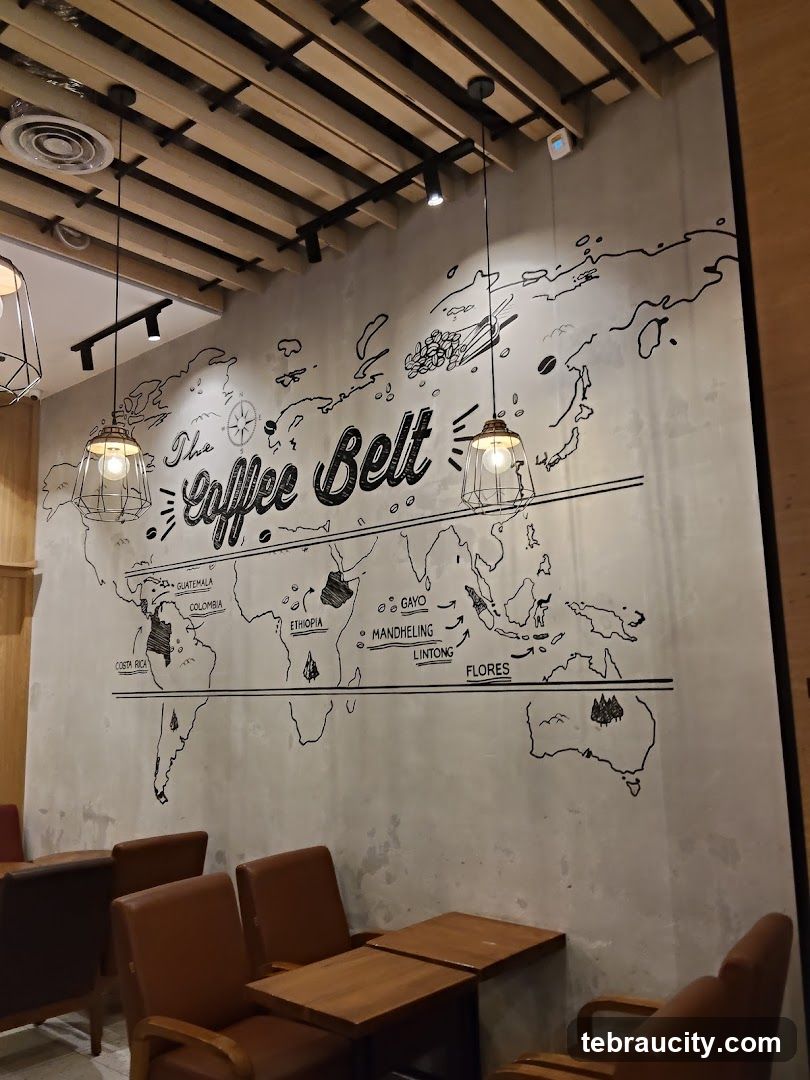 Coffee Belt World Map Mural