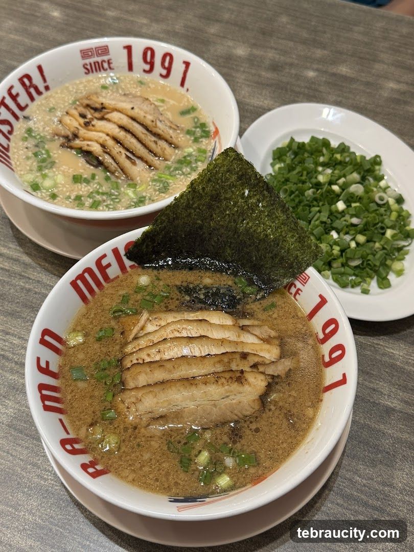 Two bowls of ramen