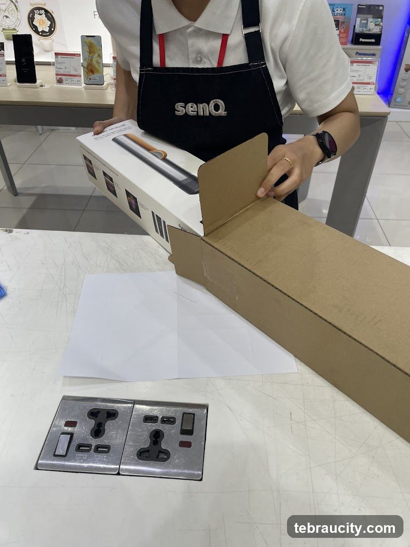 Unboxing a product