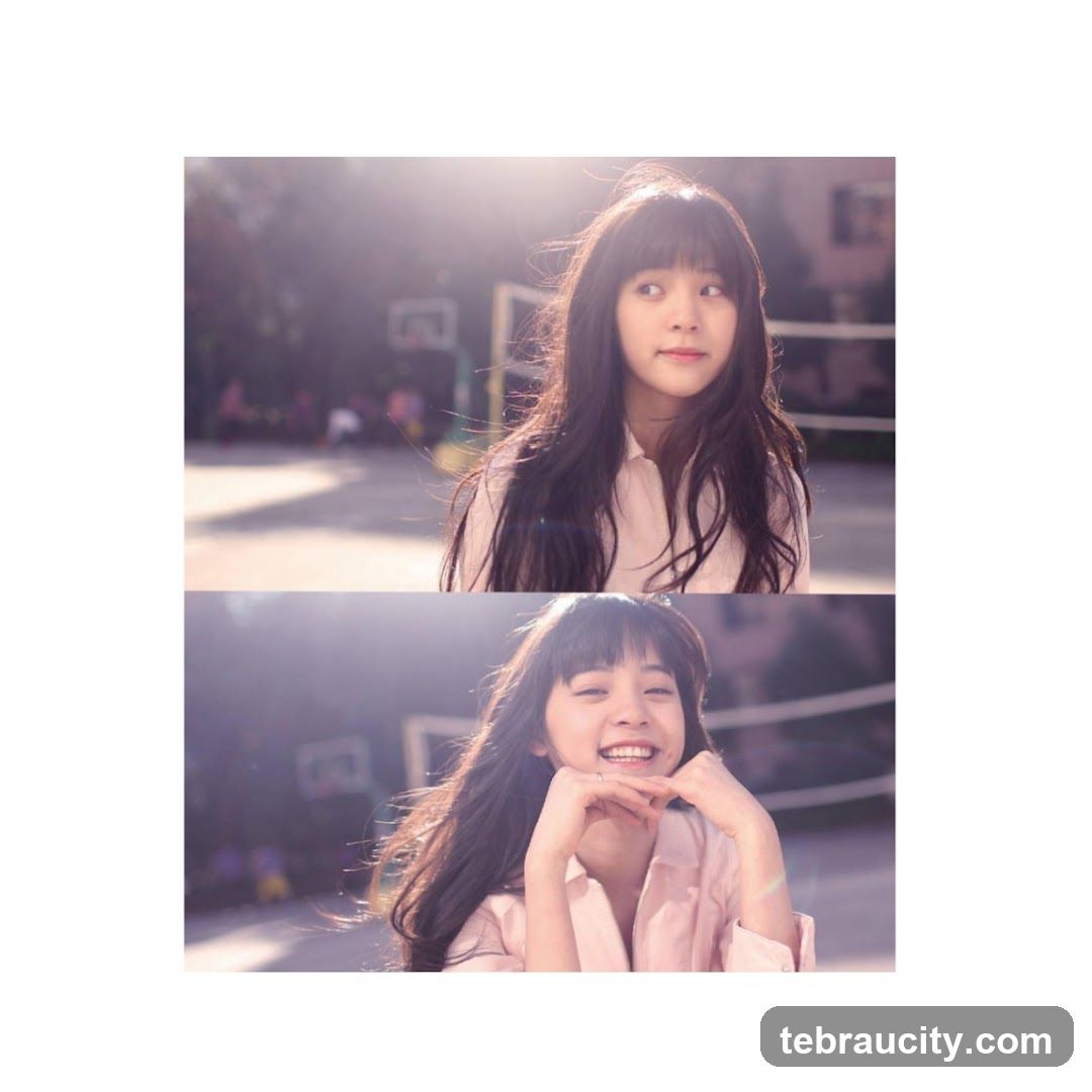 Two portraits of a young woman