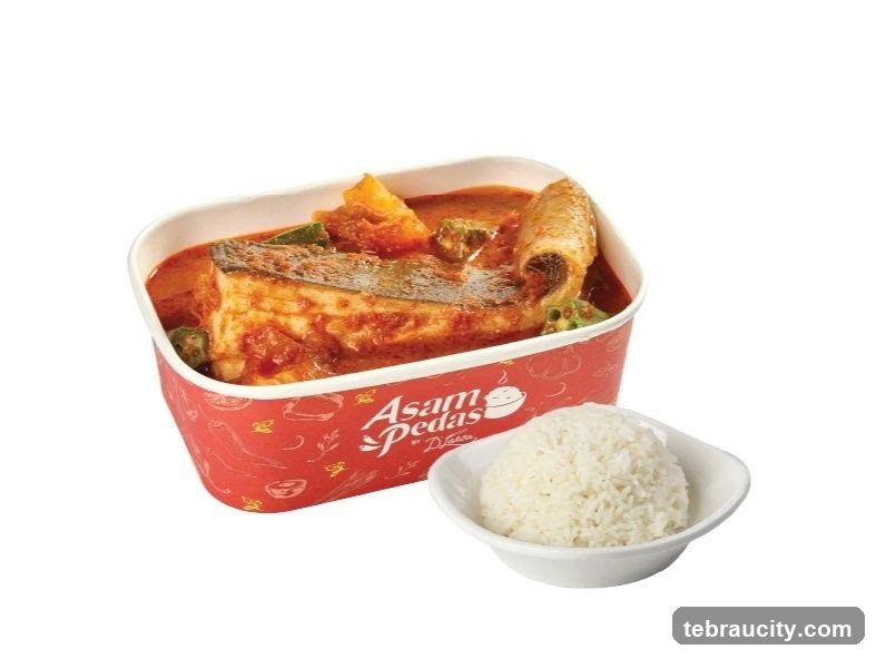 Asam Pedas Fish with Rice
