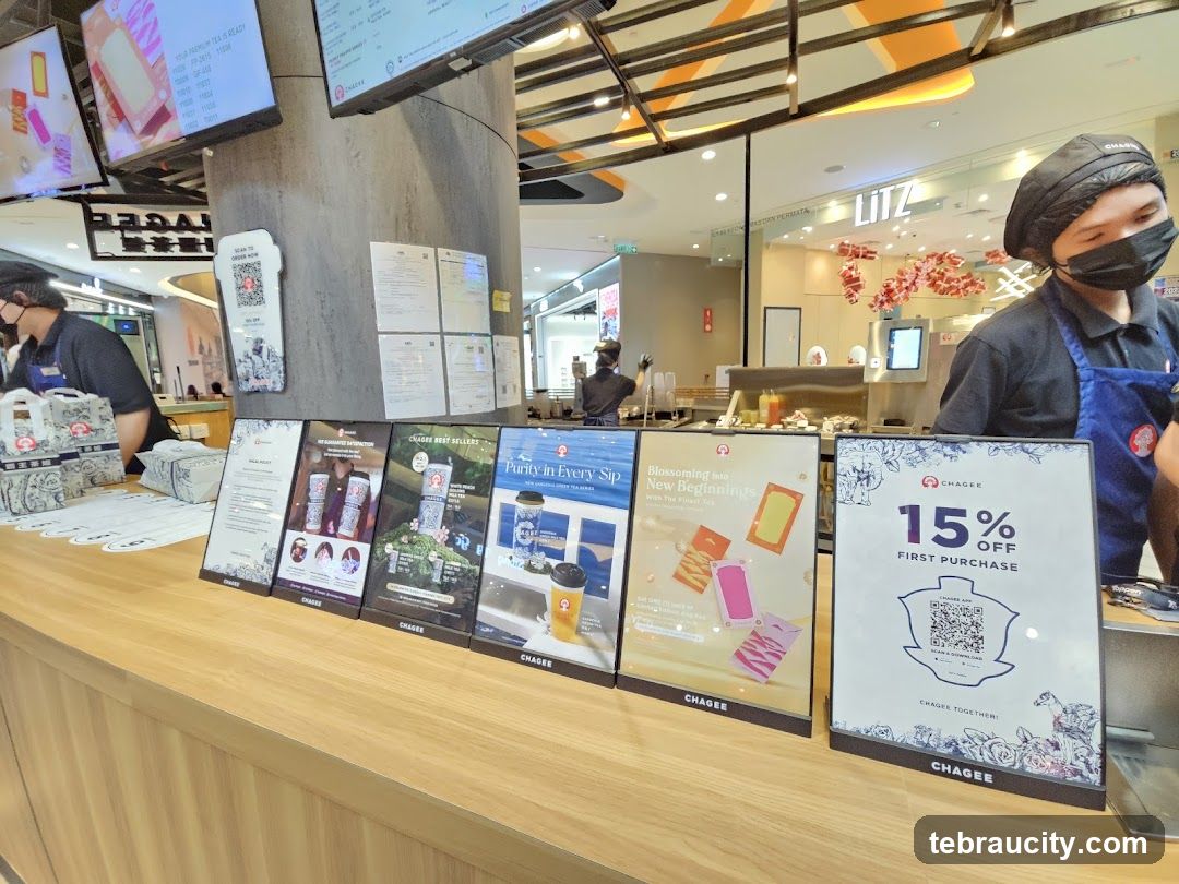 Chagee Drink Shop Counter