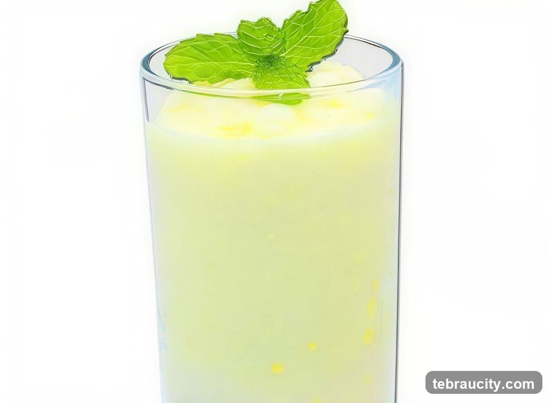 Yellow Drink with Mint