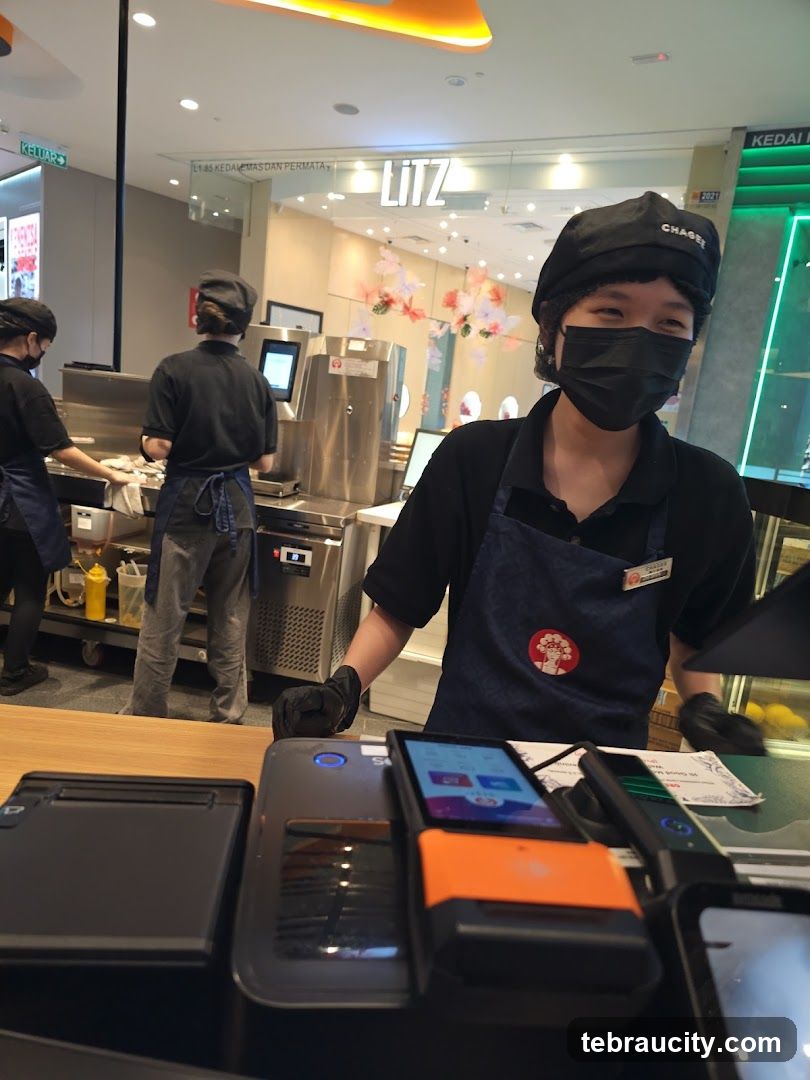 Staff at a Counter
