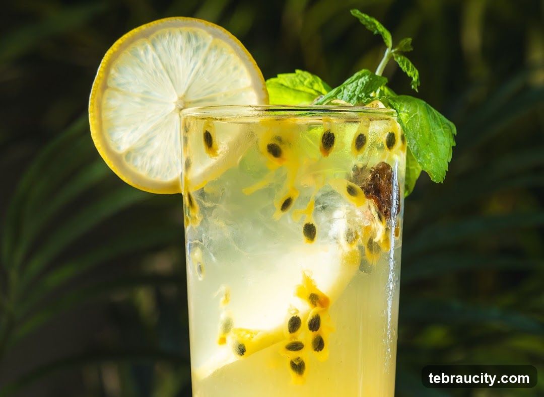 Passion Fruit and Lemon Drink