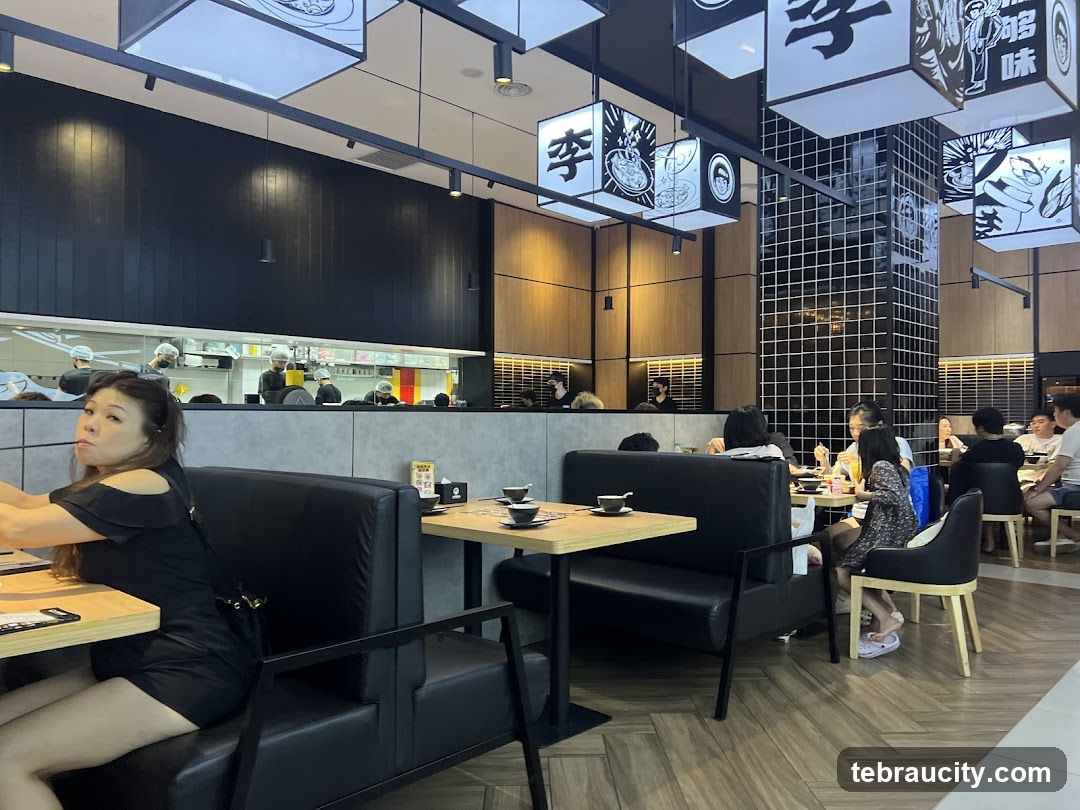 Restaurant Interior with Diners