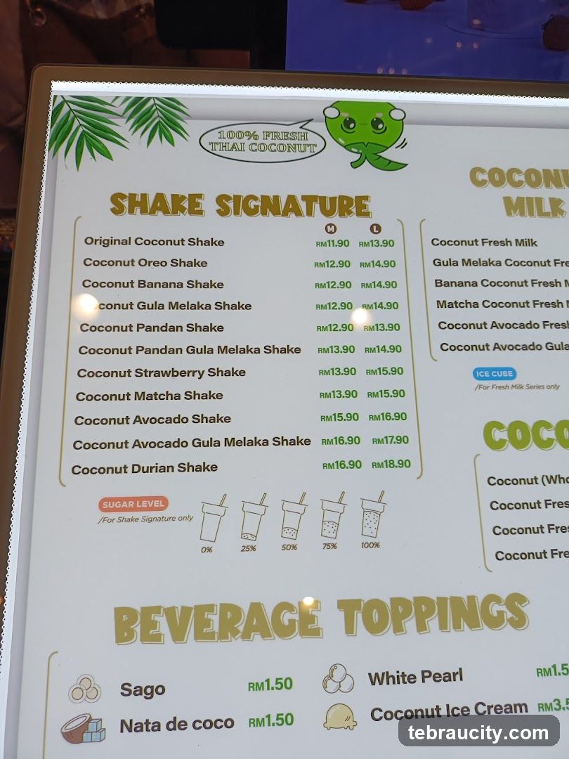 Shake Signature and Beverage Toppings