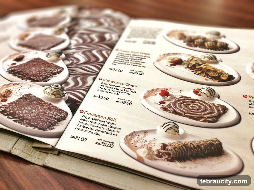 Dessert Menu