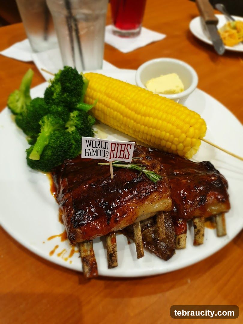 Ribs with Corn and Broccoli